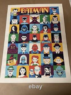 Batman la série animée Affiche SET impression Dave Perillo LIMITÉE Mondo