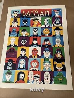 Batman la série animée Affiche SET impression Dave Perillo LIMITÉE Mondo