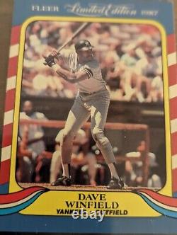 Carte de baseball des New York Yankees de DAVE WINFIELD #42 Édition Limitée de 1987 Fleer. (NM)