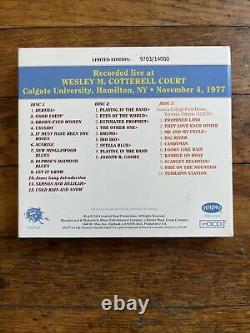 Concert en direct de GRATEFUL DEAD 11/4/77 Dave's Picks Volume 12, numéroté 14 000 Colgate