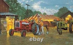 Dave Barnhouse Cheval Power Master Toile Artiste Proof # 5/19 Tracteurs Rares