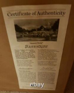 Dave Barnhouse Sunset Strip Encadré, Signé Et Numéroté 231/1950 Avec Coa 26 X 38