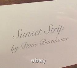 Dave Barnhouse Sunset Strip Signé Lithographie Numérique 125/1950