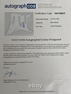 Dave Grohl A Signé Guitar Foo Fighters Rare Edition Limitée Guitare D'art Lyrique Apeca