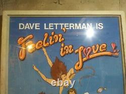 Dave Letterman Stage Backdrop. 1986 Voir Photos Et Description