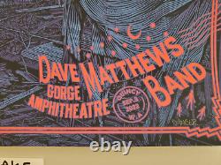 Dave Matthews Affiche De La Bande Gorge Daniel Danger Ap Edition Limited Signé