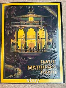 Dave Matthews Band 2019 PNC Music Pavillion CHARLOTTE Étiqueté T/P (Test Print)