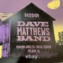 Dave Matthews Band 4.20.2009 420 Pelham / Birmingham Alabama Poster Rare! Dmb
