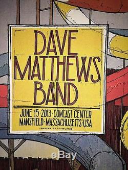 Dave Matthews Band 6/15 Poster Comcast Center Mansfield Ma Imprimer Landland Dmb N1