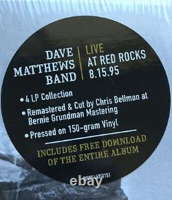 Dave Matthews Band Live At Red Rocks 8.15.95 Ensemble De Boîtes 4xlp 180gram Près De La Monnaie
