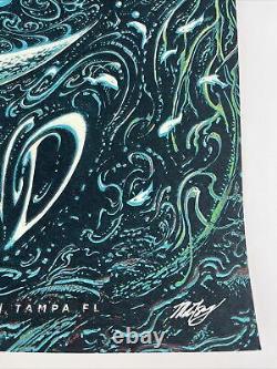 Dave Matthews Band Poster Miles Tsang 2016 Tampa Dawn Variante Artiste Edition