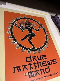 Dave Matthews Band Syracuse New York 2009 ? Affiche de concert AP 18x24 sérigraphie