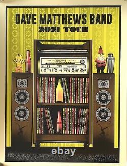 Dave Matthews Visite Du Groupe Poster 2021 Concert Dmb Édition Limitée