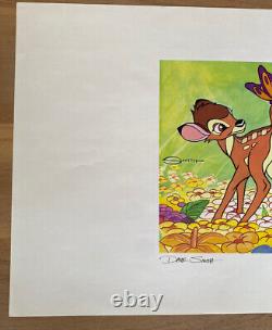 Dave Smith Bambi Disney Art Gouache Édition Limitée 42/50 Authenticité