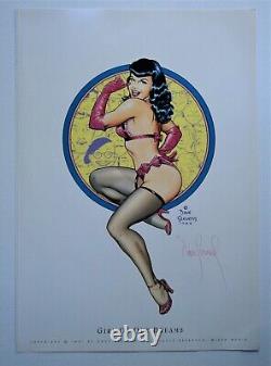 Dave Stevens A Signé Bettie Page Girl Of Our Dreams 1991 Comic Art Print Betty