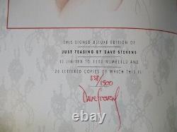 Dave Stevens Just Taasing 838/1500 Edition Limitée Signée Couverture Rigide Betty Page