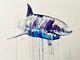 Dave White Shark Art Print’great White Ii' Signé Sold Out Limited Edition