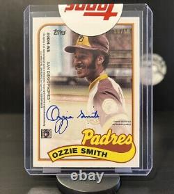 Dave Winfield/Ozzie Smith HOF? Double Auto? Bleu 50/50 PADRES