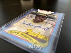 Dave Winfield/Ozzie Smith HOF? Double Auto? Bleu 50/50 PADRES