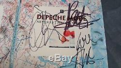 Depeche Mode Never Let Me Down CD Dédicacé Dave Gahan Martin Gore Andy Fletcher