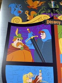 Disney L'épée Dans La Pierre Affiche D'impression D'art Foil De Dave Perillo X/50