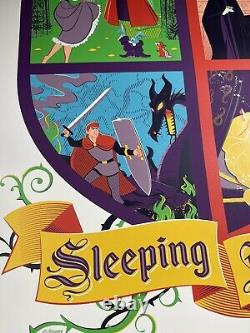 Disney Sleeping Beauty Art Screen Print Poster Par Dave Perillo X/100 Bng Mondo