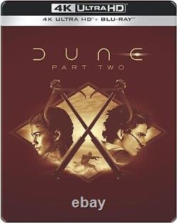 Dune Partie Deux Édition Limitée Double SteelBook 4K Zone Libre Limité à 2 000 exemplaires