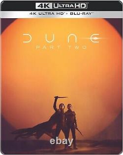 Dune Partie Deux Édition Limitée Double SteelBook 4K Zone Libre Limité à 2 000 exemplaires