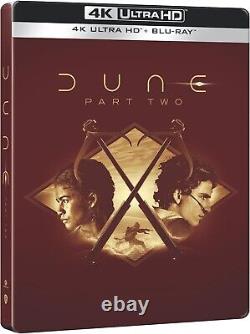 Dune Partie Deux Édition Limitée Double SteelBook 4K Zone Libre Limité à 2 000 exemplaires