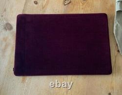 Edition Limitée, Velours Rouge Et Cuir Fermer Pad Rare Dan & Dave 12x18 Pouces