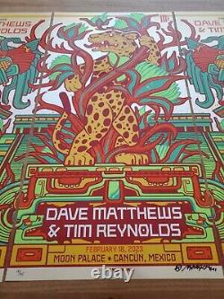 Ensemble de 3 impressions FOIL de Dave Matthews Band Cancun Munk One AP Edition Limitée Signée