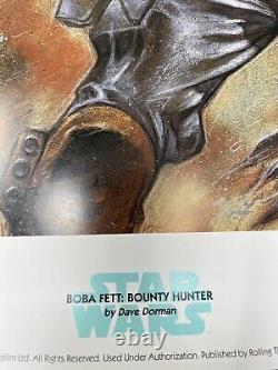 Estampe limitée de Boba Fett, chasseur de primes, par Dave Dorman, SIGNÉE & NUMÉROTÉE