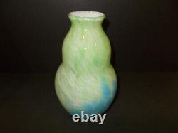 Fenton Art Glass Connoisseur Caribbean Day Vase 8199 B6 #21/750 Dave Fetty Menthe