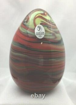 Fenton Art Glass Dave Fetty Crayons Egg Swirls Limited Edition 2006