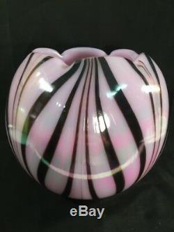 Fenton Art Glass Dave Fetty Lavande Haze Vase Limited