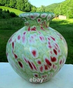 Fenton Art Glass Dave Fetty Monet's Garden #140/950 7.25h Vase