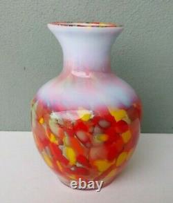 Fenton Art Glass Dave Fetty Myriad Mist Vase Édition Limitée