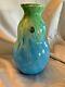 Fenton Art Glass Limited Edition Dave Fetty Caribbean Day Blown Vase Mib 8199b6
