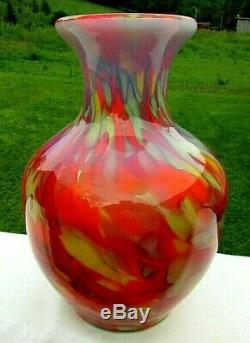 Fenton Art Glass Myriad Mist Par Dave Fetty Vase # 324/750 Nouvelle Boîte. 8.75h
