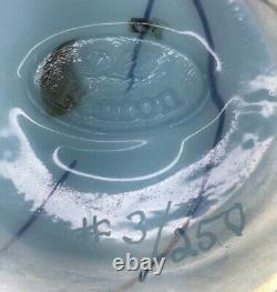 Fenton / Dave Fetty Hanging Hearts Robin’s Egg Blue Vase Limited À 250
