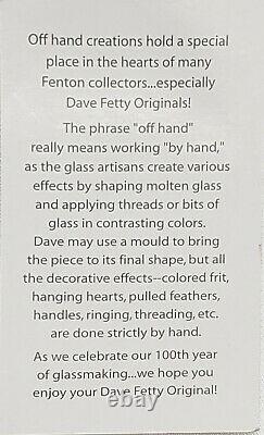 Fenton Dave Fetty Ltd Ed Feathered Purse Unique Gorgeous Lines Livraison Gratuite