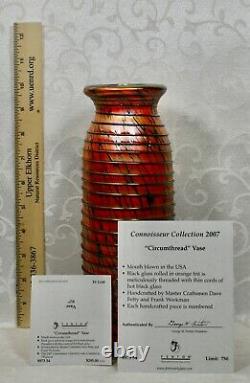 Fenton, Vase, Dave Fetty, Connoisseur Collection 2007, Édition Limitée