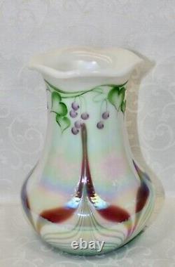 Fenton, Vase, Verre Opal, Collection Connoisseur 1998, Dave Fetty, Limited Ed