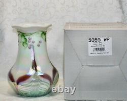 Fenton, Vase, Verre Opal, Collection Connoisseur 1998, Dave Fetty, Limited Ed