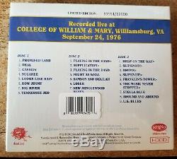 Grateful Dead Dave Sélection Tripadvisor Vol 4 Williamsburg, Va 24/09/76 (sealed, Ltd, Poo, 3-cd)