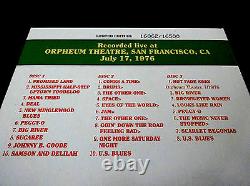 Grateful Dead Dave's Picks 18 Volume Dix-huit Orpheum Sf Ca 7/17,16/76 1976 3 CD