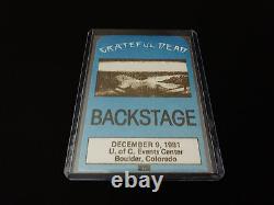 Grateful Dead Dave's Picks 20 Cu Boulder Colorado 12/9/1981 Backstage Pass 3 CD