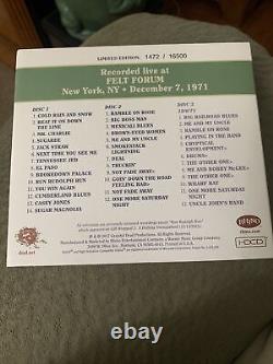 Grateful Dead Dave's Picks Vol. 22 avec le disque bonus de 2017 12/7/71 Felt Forum 4 CD