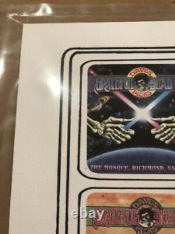 Grateful Dead Poster Dave’s Picks Vol. 1-36 Édition Limitée Imprimer #52/100