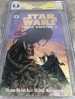 Guerre des étoiles Empire Sombre II 3 CGC SS 9.8 Art de Dave Dorman Édition en feuille d'or 2/1995